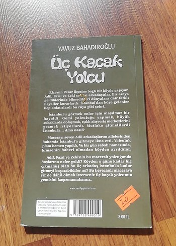 Yavuz Bahadıroğlu - Üç Kaçak Yolcu Çocuk Kitabı
