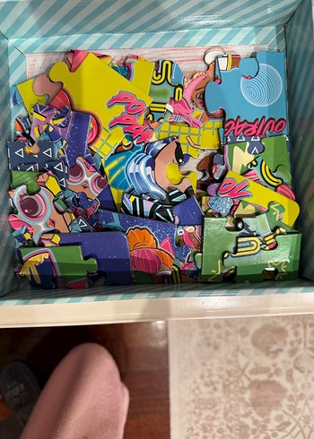 Renkli 4'ü 1 Arada Çocuk Yapbozu ve toka hediyeli - Görsel 2