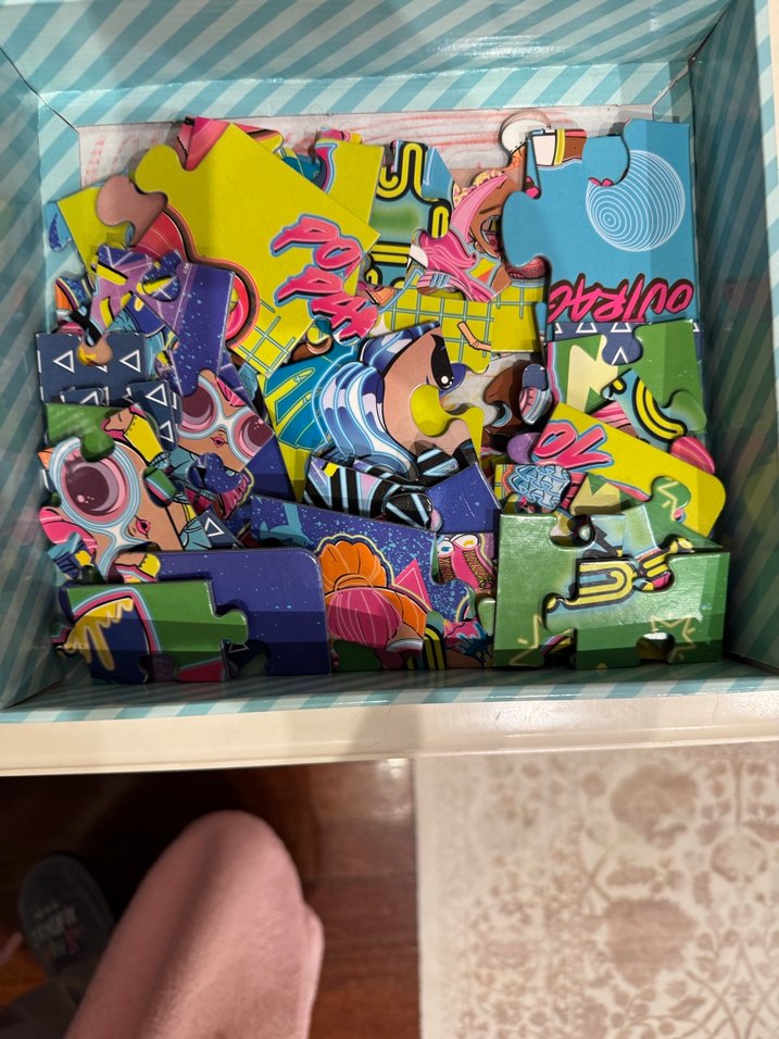 Renkli 4'ü 1 Arada Çocuk Yapbozu ve toka hediyeli - Görsel 2