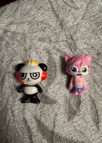 Jada Toys Ryans World Panda ve kedi figürü