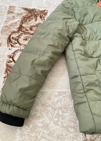 Kapüşonlu Gri Erkek Çocuk Mont - Görsel 2