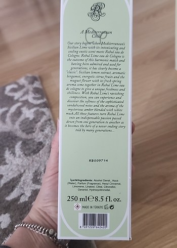 Rebul Lime Kadın Kolonyası - Görsel 3