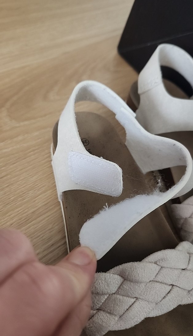 Kız Çocuk Krem Örgülü Sandalet - Görsel 2