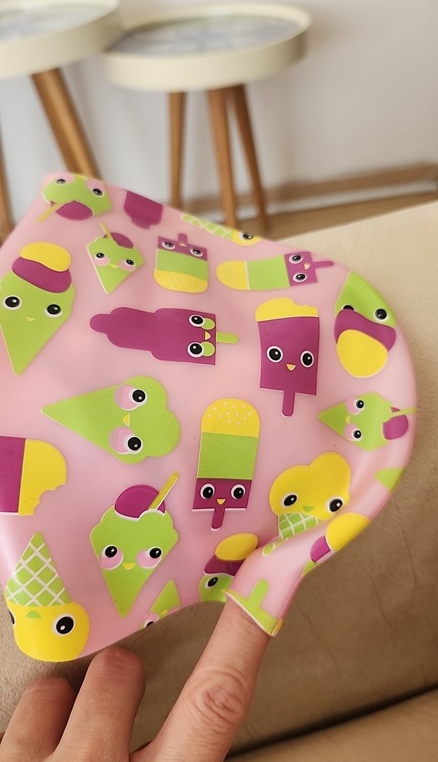 Renkli Baskılı Çocuk havuz bonesi - Görsel 2