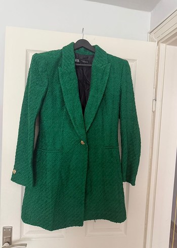 Düğmeli Yeşil Kadın Blazer Ceket