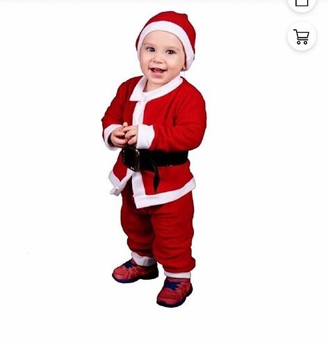 Noel Baba Kıyafeti Bebek