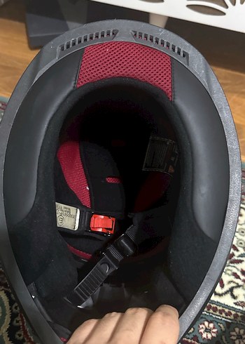 LS2 Siyah Baskılı Motosiklet Kaskı Xl beden gümüş vizör - Görsel 7