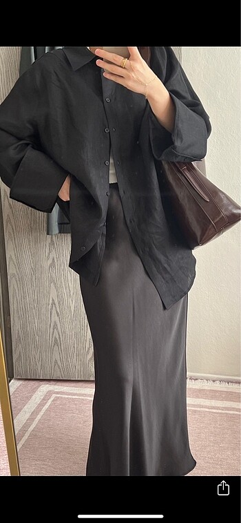 Zara saten etek