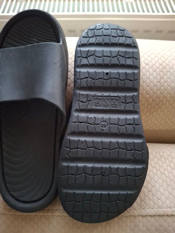 Gri Erkek Bantlı Terlik 44 - Görsel 2