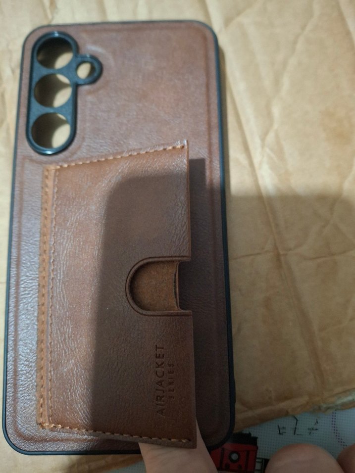 A 35 - Kahverengi Bohem Tarzı kartlıklık cepli  Telefon Kılıfı - Görsel 2