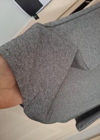 Gri Drapeli Kadın Uzun Etek - Görsel 4