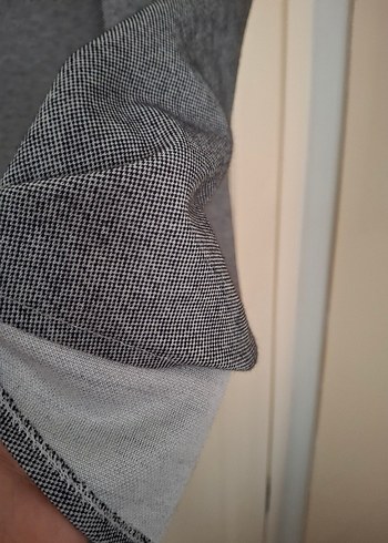 Gri Drapeli Kadın Uzun Etek - Görsel 5