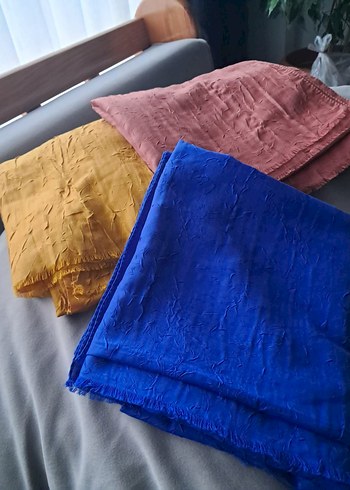 Kadın Çok Renkli pamuklu Bohem Şal - Görsel 2