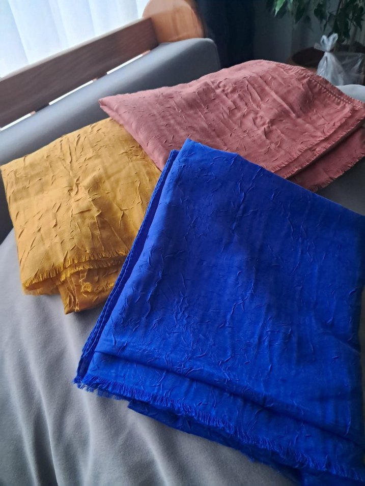 Kadın Çok Renkli pamuklu Bohem Şal - Görsel 2