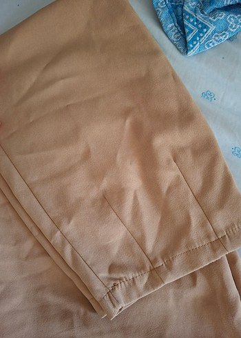 xl Beden Bej Kadın Uzun Kollu Midi Takm