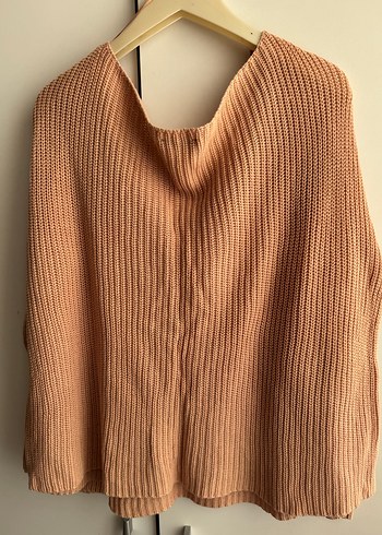 V Yaka Örgü Kadın Kazak - Görsel 5