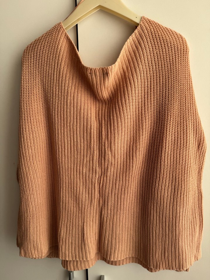 V Yaka Örgü Kadın Kazak - Görsel 5