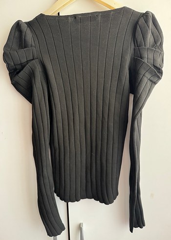 Trendy Siyah İnce Triko Kazak - Görsel 3