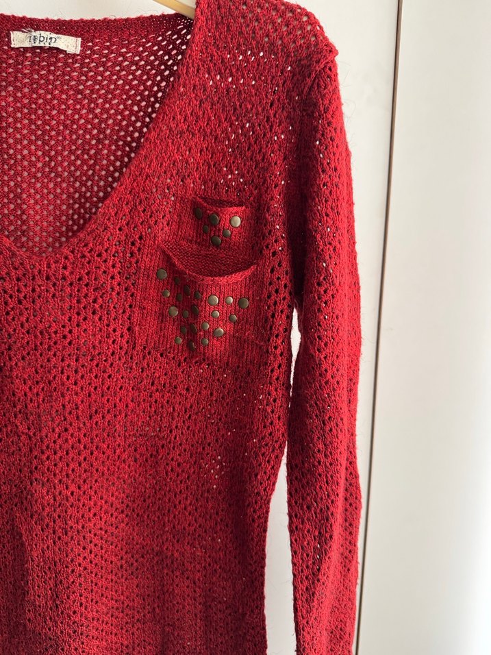 Bordo kazak - Görsel 2