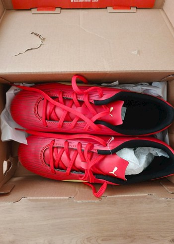 Erkek Kırmızı Puma Futbol Ayakkabısı - Görsel 8