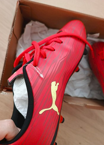 Erkek Kırmızı Puma Futbol Ayakkabısı - Görsel 7