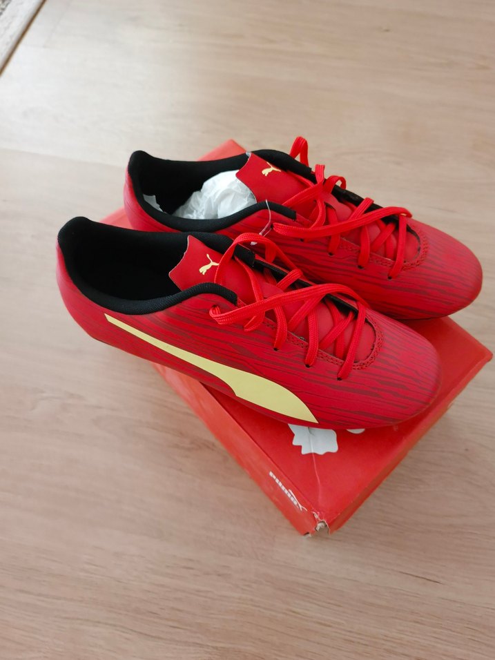 Erkek Kırmızı Puma Futbol Ayakkabısı - Görsel 4