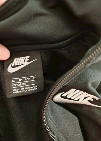 Nike Erkek Çocuk Siyah Fermuarlı Eşofman Takımı - Görsel 5