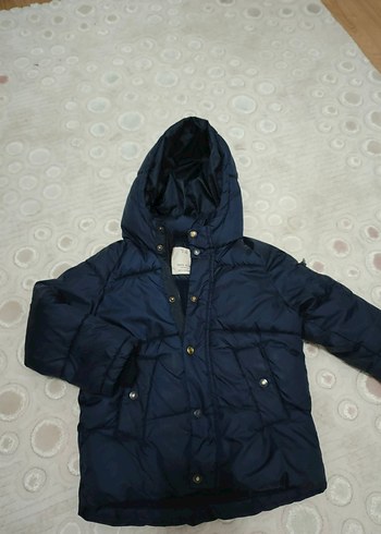 Zara Erkek Çocuk Lacivert Kapüşonlu Mont - Görsel 2