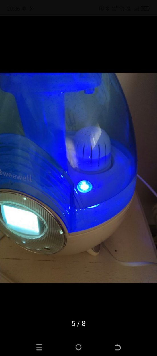 Mavi Işıklı Hava Temizleyici ve Nemlendirici - Görsel 3