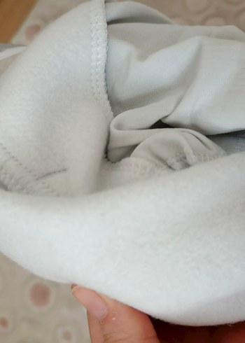 Beyaz Rahat Kesim Kız Eşofman Altı - Görsel 6