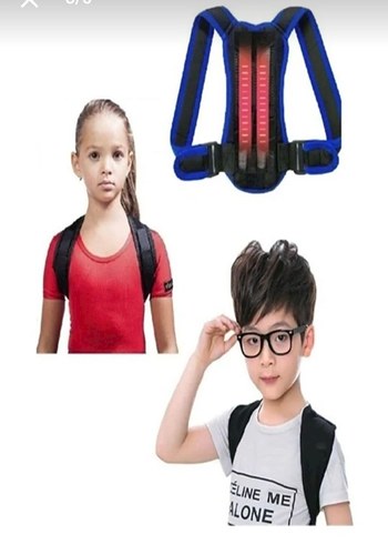 Çocuk Duruş Korsesi Mavi Velcro Bantlı - Görsel 2