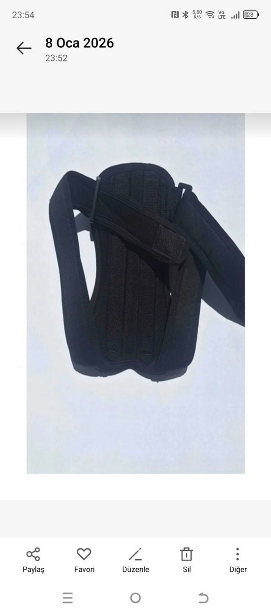 Çocuk Duruş Korsesi Mavi Velcro Bantlı - Görsel 3