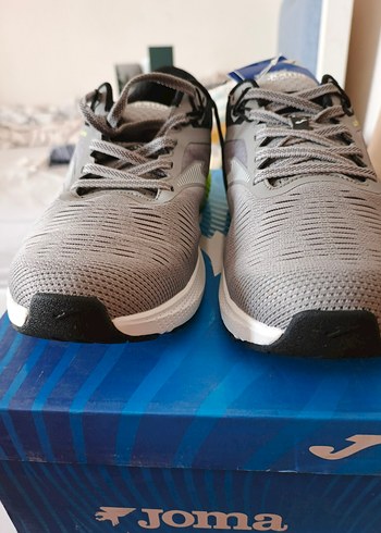 Gri Erkek Spor Koşu Ayakkabısı Velcro - Görsel 8