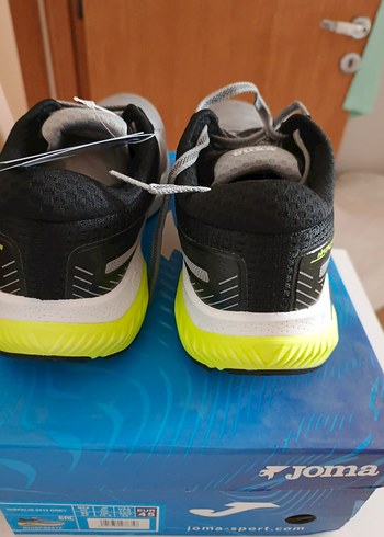 Gri Erkek Spor Koşu Ayakkabısı Velcro - Görsel 6