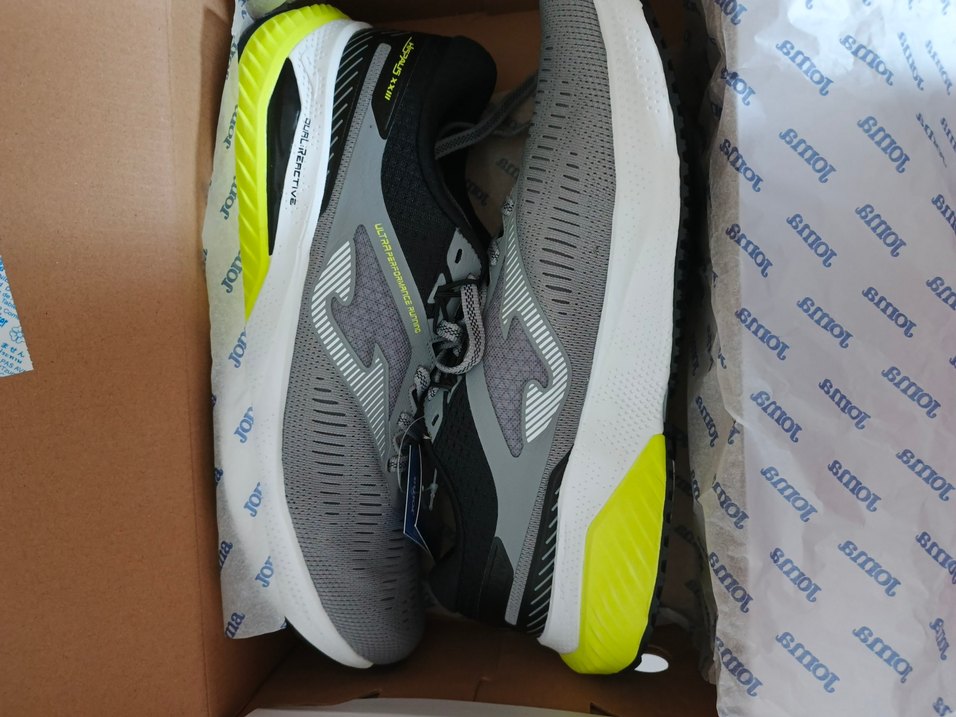 Gri Erkek Spor Koşu Ayakkabısı Velcro - Görsel 5