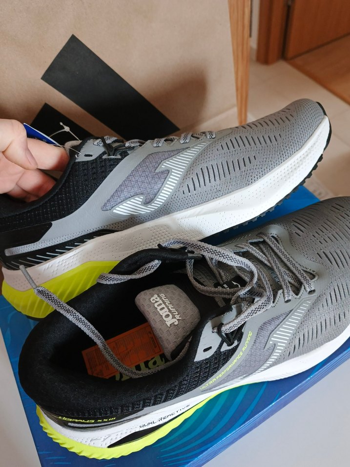 Gri Erkek Spor Koşu Ayakkabısı Velcro - Görsel 4