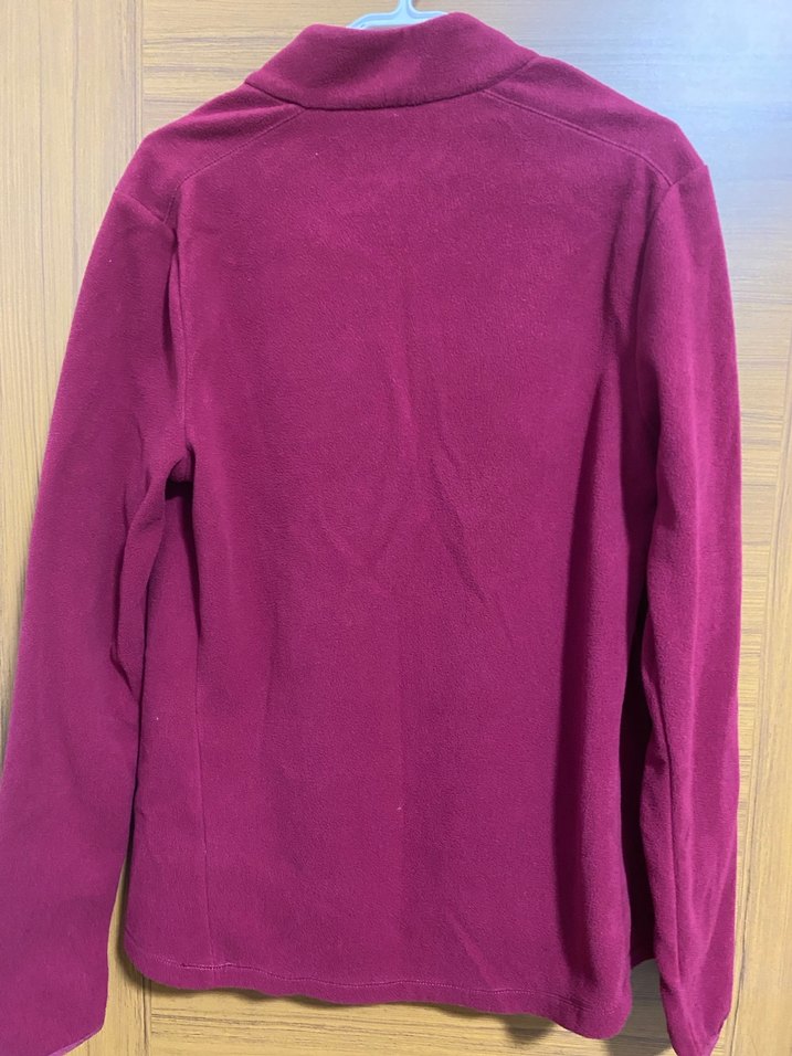 Bordo Fermuarlı Yüksek Yaka Kadın Sweatshirt - Görsel 3
