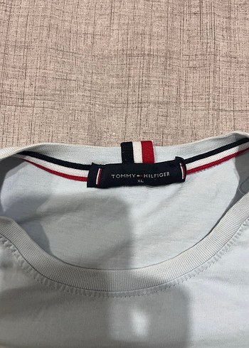 Bebek Mavisi Tommy Hilfiger Pamuklu Kısa Kollu Erkek Tişört - Görsel 3
