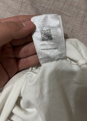 Erkek Beyaz Kısa Kollu lacoste Polo Tişört - Görsel 6