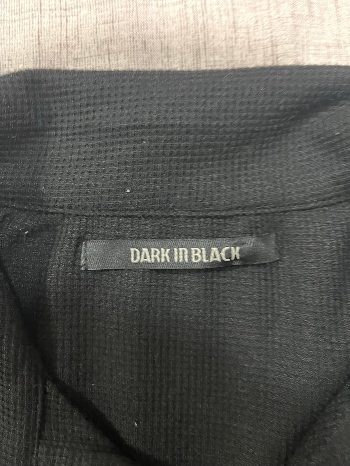 Erkek Siyah Polo Yaka Kısa Kollu Tişört - Görsel 3