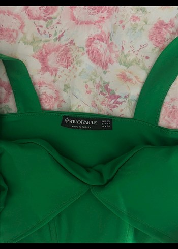 Yeşil Dantelli V Yaka Mini Büstiyer - Görsel 4