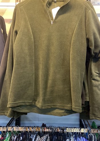 Fermuarlı Yarım Boğazlı Erkek Polar Sweatshirt - Görsel 2