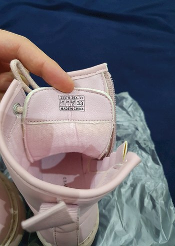 Kız Çocuk Pembe Fermuarlı Bot - Görsel 2