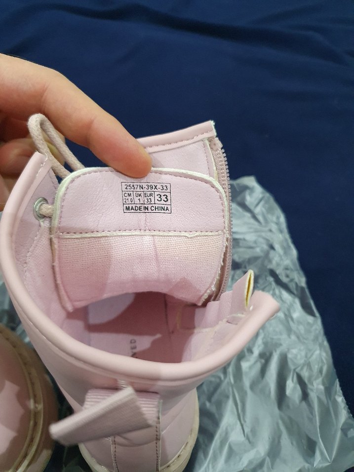 Kız Çocuk Pembe Fermuarlı Bot - Görsel 2