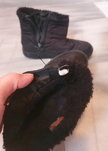 Fermuarlı Kahverengi Kadın Dolgu Topuk Bot - Görsel 2