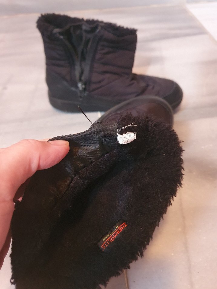 Fermuarlı Kahverengi Kadın Dolgu Topuk Bot - Görsel 2