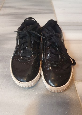 Siyah Gri Erkek Spor Ayakkabı Bağcığı - Görsel 4