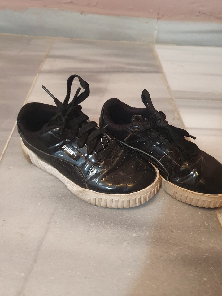 Siyah Gri Erkek Spor Ayakkabı Bağcığı - Görsel 2