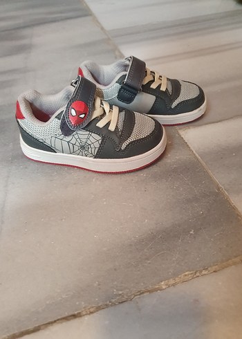 Gri Erkek Çocuk Sneaker - Cırtlı, Yılan Desenli - Görsel 3