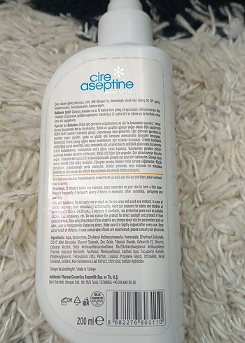 Cire Aseptine SPF 50+ Güneş Koruyucu Losyon 200ml - Görsel 2